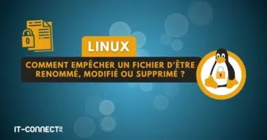 tuto linux verrouiller un fichier avec chattr