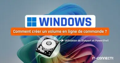 tuto windows créer un volume en ligne de commande avec diskpart et powershell