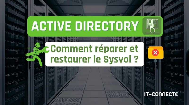 Active Directory - Comment réparer et restaurer le Sysvol