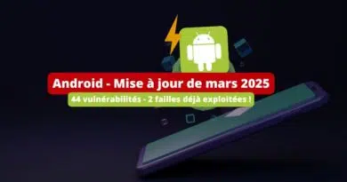 Android - Mise à jour de sécurité de mars 2025