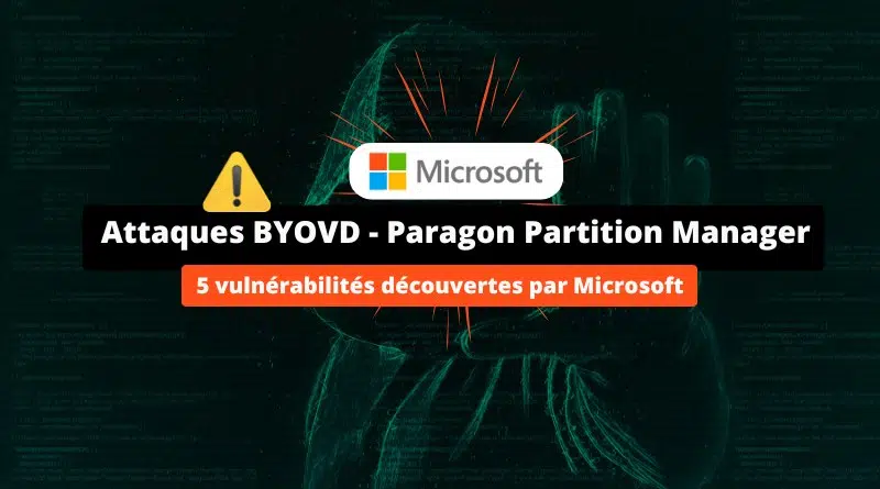 Attaques ransomware BYOVD - Paragon Partition Manager