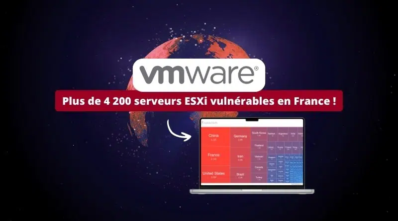 CVE-2025-22224 - Plus de 4 200 VMware ESXi vulnérables en France