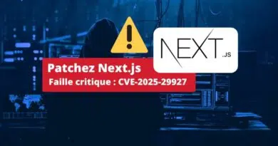 Patch NextJS - Faille critique - CVE-2025-29927
