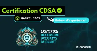Retour d'expérience certification CDSA Hack The Box