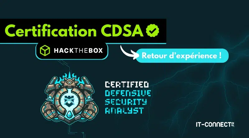 Retour d'expérience certification CDSA Hack The Box