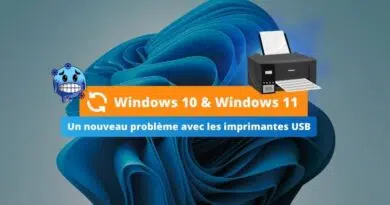 Windows 10 et Windows 11 - Un nouveau problème avec les imprimantes USB - Mars 2025
