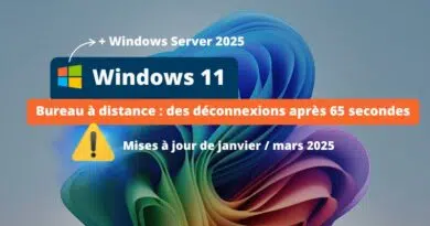 Windows 11 Bureau à distance - des déconnexions après 65 secondes