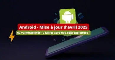 Android - Mise à jour de sécurité avril 2025