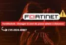 FortiSwitch - Changer le mot de passe admin à distance - CVE-2024-48887
