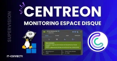Centreon monitoring espace disque linux windows