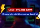 Linux - CVE-2025-37899 découverte par IA OpenAI o3
