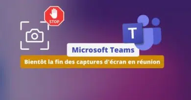 Microsoft Teams - Bientôt la fin des captures d'écran en réunion