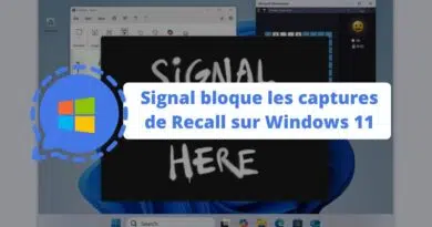 Signal bloque les captures de Recall sur Windows 11