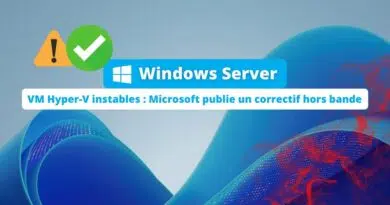 VM Hyper-V instables - Microsoft publie un correctif hors bande