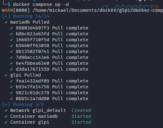 Déploiement d'un GLPI vulnérable via Docker.