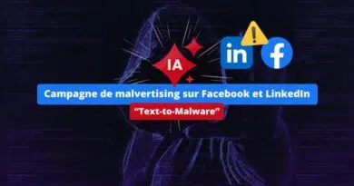 Campagne de malvertising sur Facebook et LinkedIn - Outil IA - Alerte Juin 2025