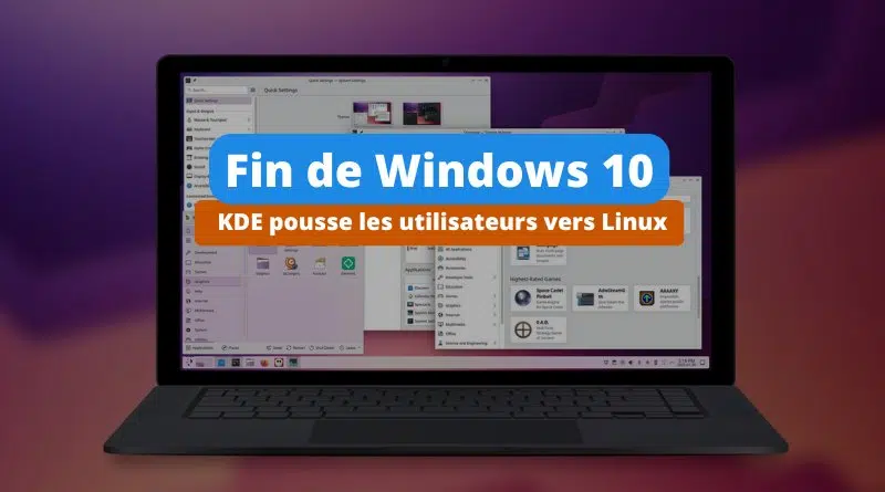 Fin de Windows 10 - KDE pousse les utilisateurs vers Linux