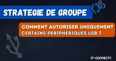 GPO Windows - autoriser uniquement certains périphériques USB