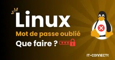 Linux - Mot de passe root oublié que faire