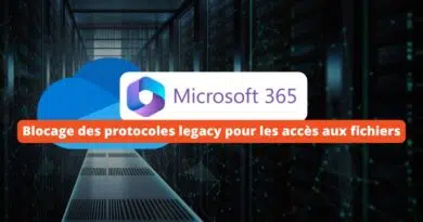 Microsoft 365 - Blocage des protocoles legacy pour les accès aux fichiers