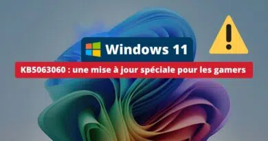 Windows 11 KB5063060 - une mise à jour spéciale pour les gamers