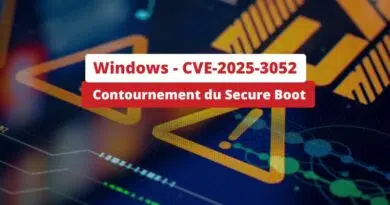 Windows - CVE-2025-3052 - Contournement du Secure Boot