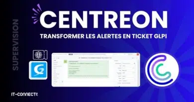 Centreon - Transformer Les alertes en ticket GLPI