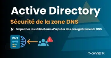 Empêcher les utilisateurs d'ajouter des enregistrements DNS dans l'Active Directory