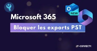 Microsoft 365 - OWA - Bloquer les exports PST