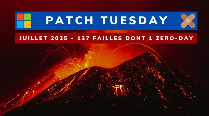Microsoft Patch Tuesday Juillet 2025