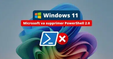 Microsoft va supprimer PowerShell 2.0 de Windows 11