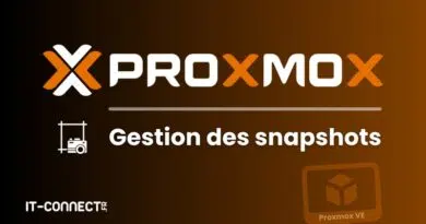 Proxmox VE - Gestion des snapshots