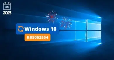 Windows 10 KB5062554 - Juillet 2025