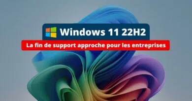 Windows 11 22H2 - Fin du support pour les entreprises