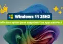Windows 11 25H2 - Supprimer les applications natives indésirables