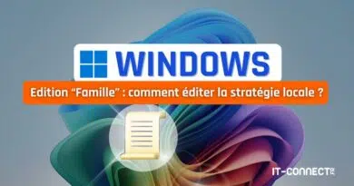 Windows 11 Famille Home - Editer stratégie de groupe