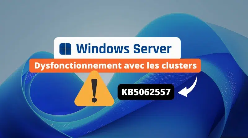 Windows Server 2019 KB5062557 - Bug clusters