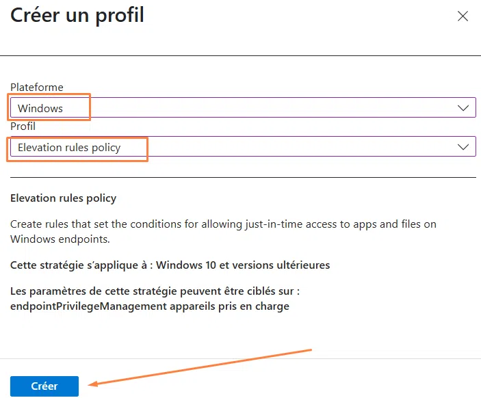 EPM - Elevation rules Policy