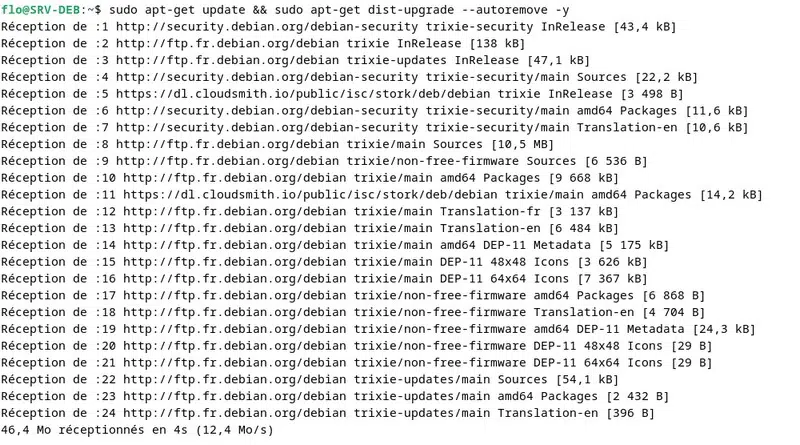 Upgrade Debian 12 vers Debian 13