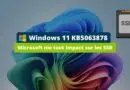 Windows 11 KB5063878 - Microsoft nie tout impact sur les SSD