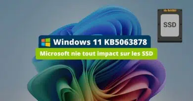 Windows 11 KB5063878 - Microsoft nie tout impact sur les SSD
