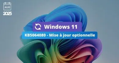 Windows 11 KB5064080 - Mise à jour optionnelle août 2025