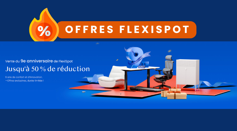 bon plan flexispot août 2025