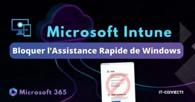 tuto intune bloquer assistance rapide windows