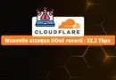 Cloudflare Nouvelle attaque DDoS record - 22,2 Tbps