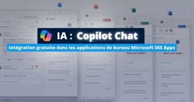 IA Copilot Chat gratuit pour Microsoft 365 Apps