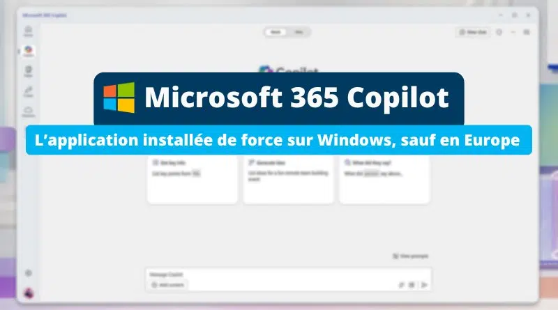 Microsoft 365 Copilot App - Installation octobre 2025