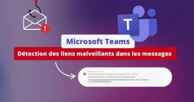 Teams Détection des liens malveillants dans les messages