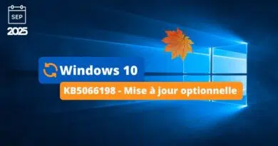 Windows 10 - KB5066198 - Mise à jour optionnelle